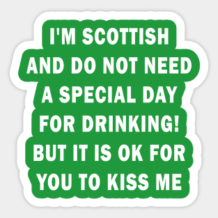 Scottish - St Patricks day Sticker